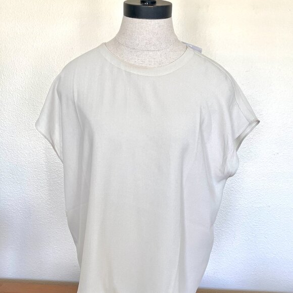 NWT Eileen Fisher Silk Blouse - Top - Cream - Size Large - Picture 4 of 7
